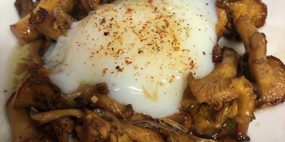 Oeuf parfait aux girolles françaises