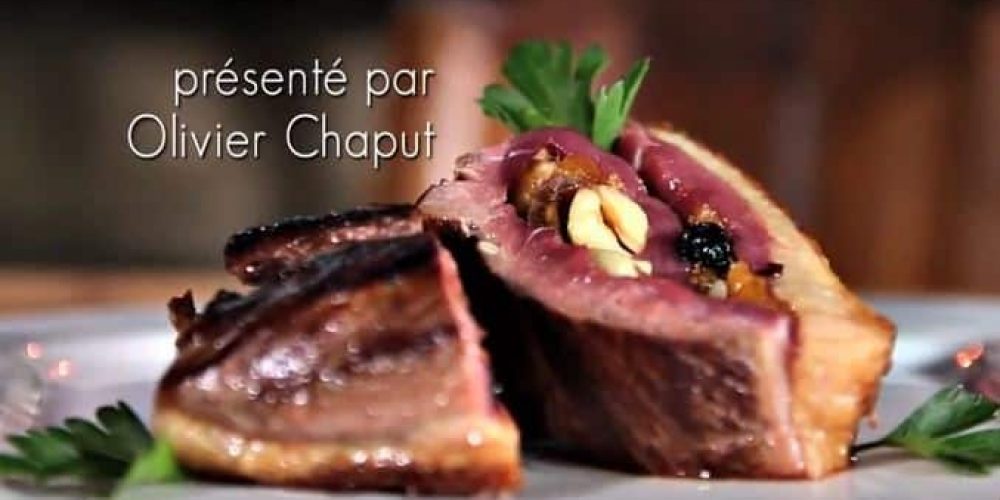 Magret de canard farci aux fruits secs