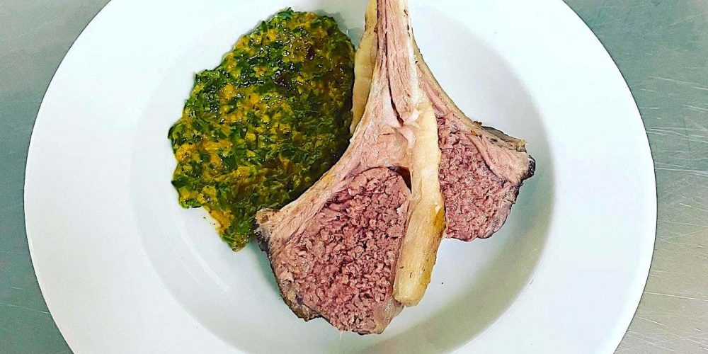 Carré d’agneau rôti et Chermoula