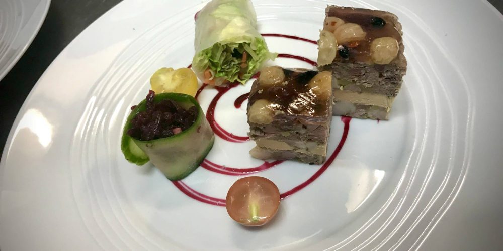 Éterle du Puys de la Tourte en strates de foie gras