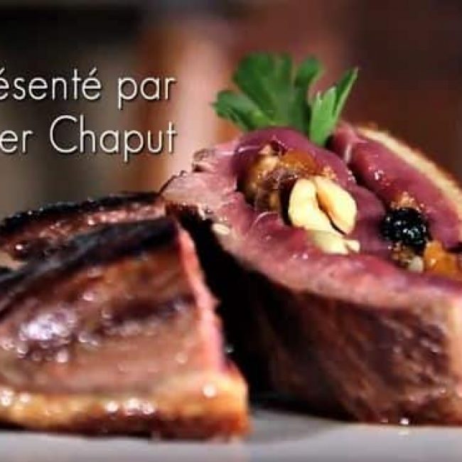 Magret de canard farci aux fruits secs