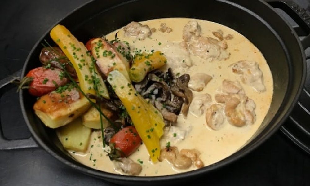 RIS DE VEAU AU PORTO ET PETITS LÉGUMES