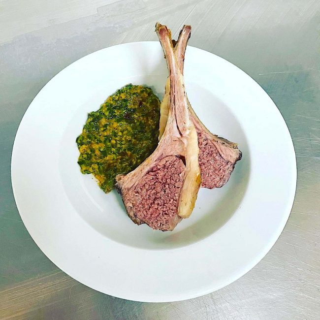 Carré d’agneau rôti et Chermoula