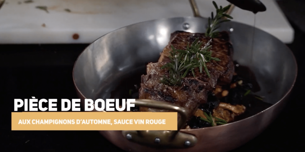 Recette simple et créative : pièce de bœuf aux champignons d’automne, sauce au vin rouge