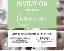 3ème COLLOQUE MON RESTAURANT PASSE AU DURABLE