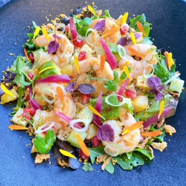 Salade de gambas et quinoa